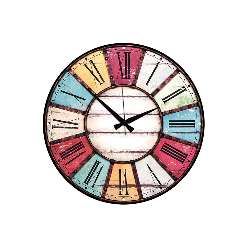Horloge 19,7 po x 19,7 po Elegant 100% panneau de fibres à densité moyenne, épaisseur: 0,2 pouce | Parfait pour la décoration de la maison ou du bureau, le design élégant ajoute une touche moderne à n'importe quelle pièce