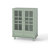 Modern Wooden Storage Sideboard Cupboard, Buffet Cabinet with Double Glass Doors and Drawer-209639434