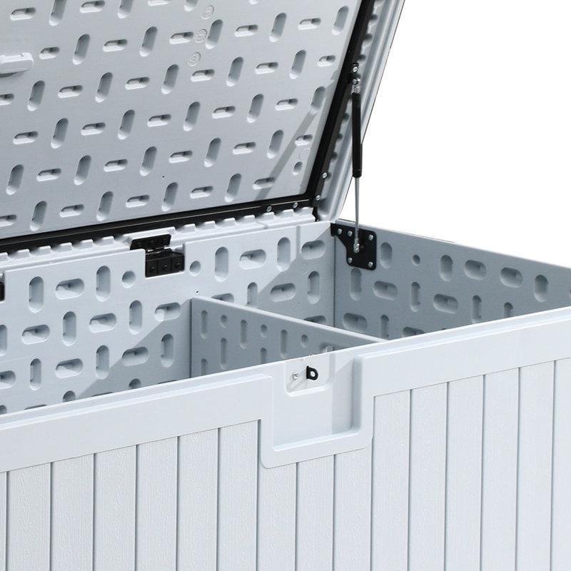 Boîte de rangement verrouillable en résine Balconera 150 gallons, 150, Blanc