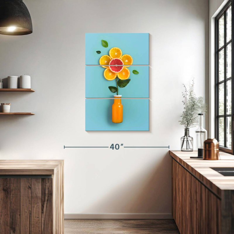 Fleur de jus d'orange Harnek, H 38 po x l 24 po