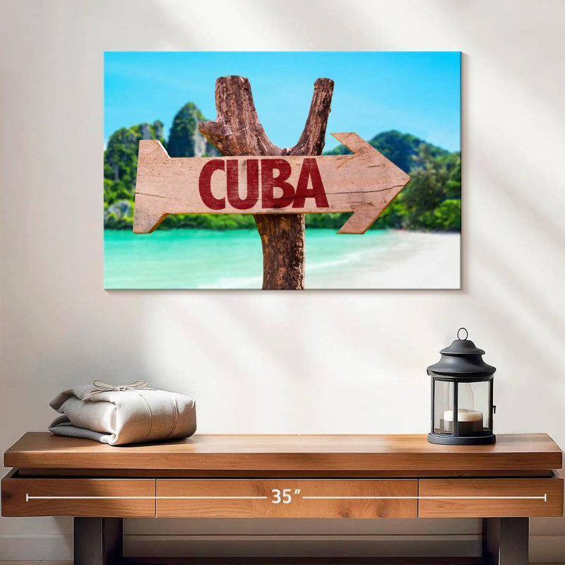 Panneau en bois Cuba Gillard, H 16 po x l 24 po