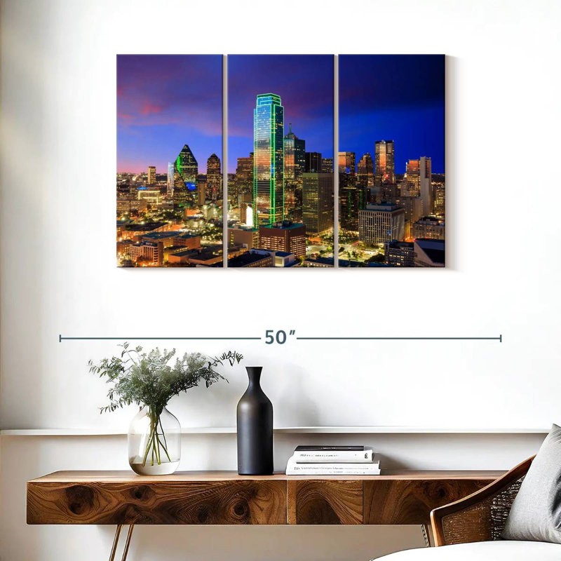 Paysage urbain Sirci Dallas, H 24 po x l 38 po