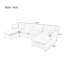 Grand canapé modulaire moderne en forme de U-1341917335