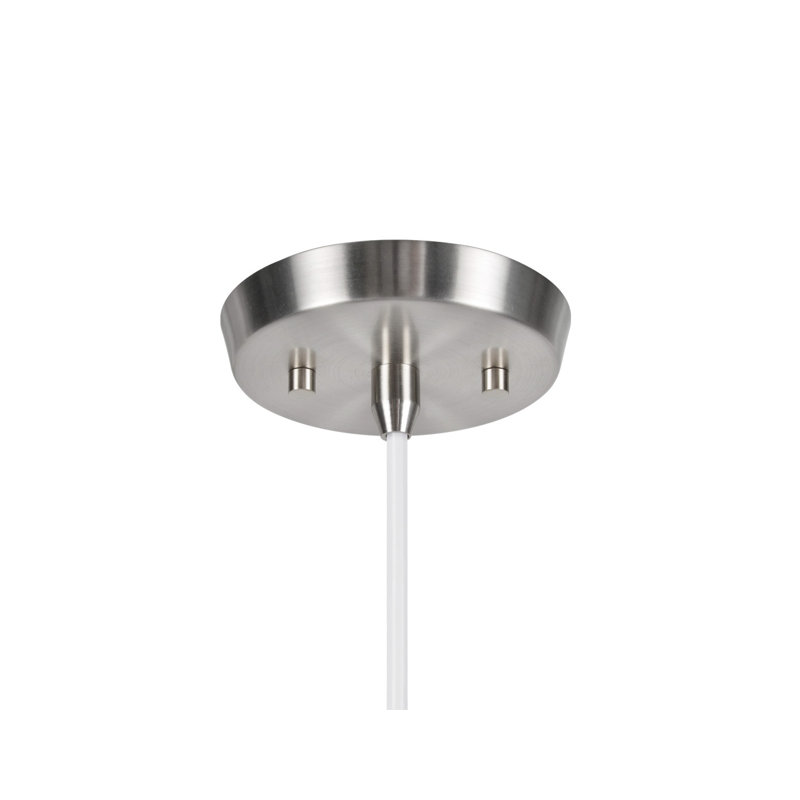 Luminaire suspendu pour 2 lumières unique Carl, Chrome, Brun, Gris