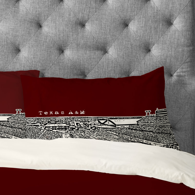 Bird Ave Texas A&M Maroon Pillowcase, King