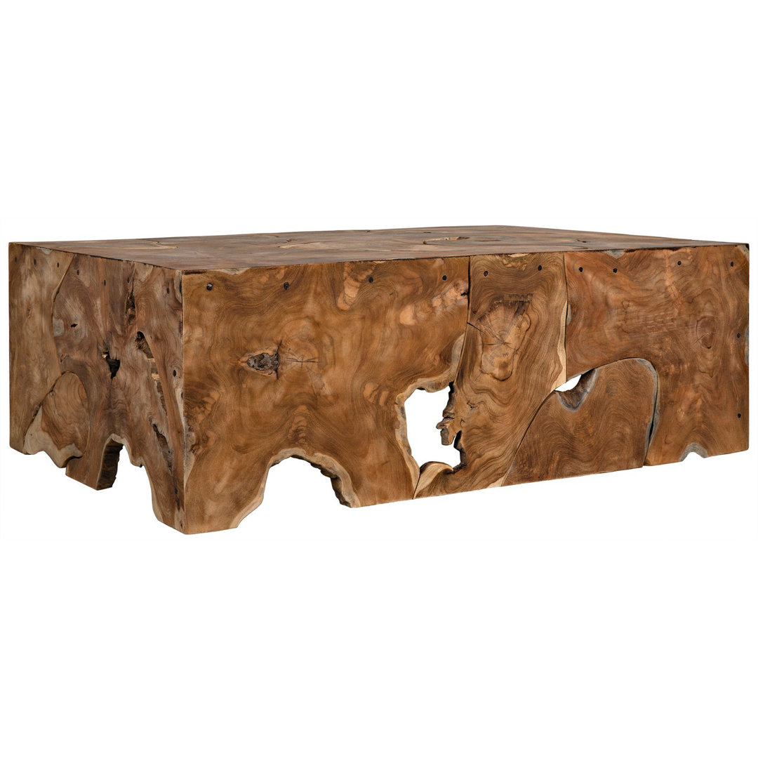 Vert Solid Wood Coffee Table Noir