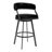 Dehn Modern Swivel Counter or Bar Height Barstool with Open Back and Footrest in Metal and Faux Leather-88365924-97583925-97583927
