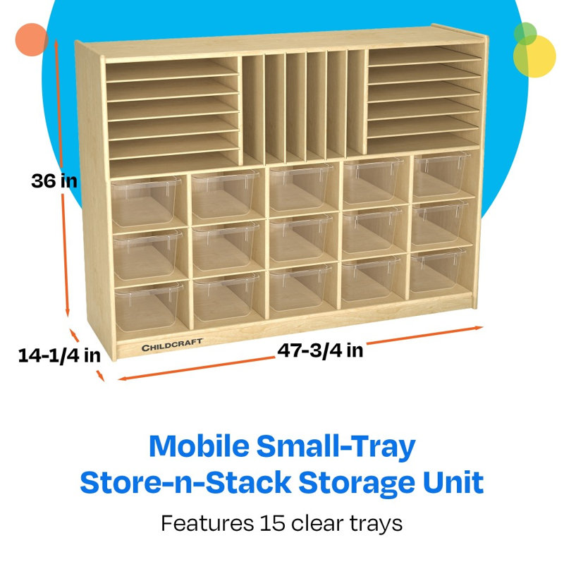Casier mobile 15 compartiments avec plateaux