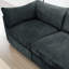 Chenille 4 places gris avec de très grands sièges larges, une conception structurelle unique, un rangement coulissant dans une assise douce et confortable, plusieurs tailles pour différentes configurations de maison, un tiroir intégré --1002560050