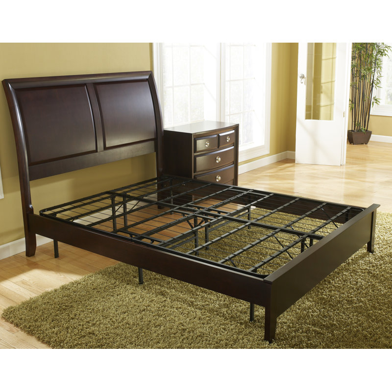 Boyd 18" Black Metal Full Platform Bed Frame with Storage