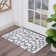 Sisson Geometric Shag White Area Rug