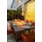 Workshop 83" Outdoor Concrete Dining Fire Table with Natural Ashwood Legs 45,000 BTU - Includes Lava Rocks & PVC Cover-24633645