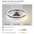 19.7'' Ceiling Fan Light With Dimmable LED-1178358619