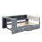 Space-Saving Platform Bed with Storage Shelves, Trundle, and Built-in Charging Station, Upholstered Headboard for Bedroom-1045058778