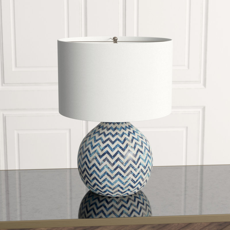 Bone Table Lamp, Indigo