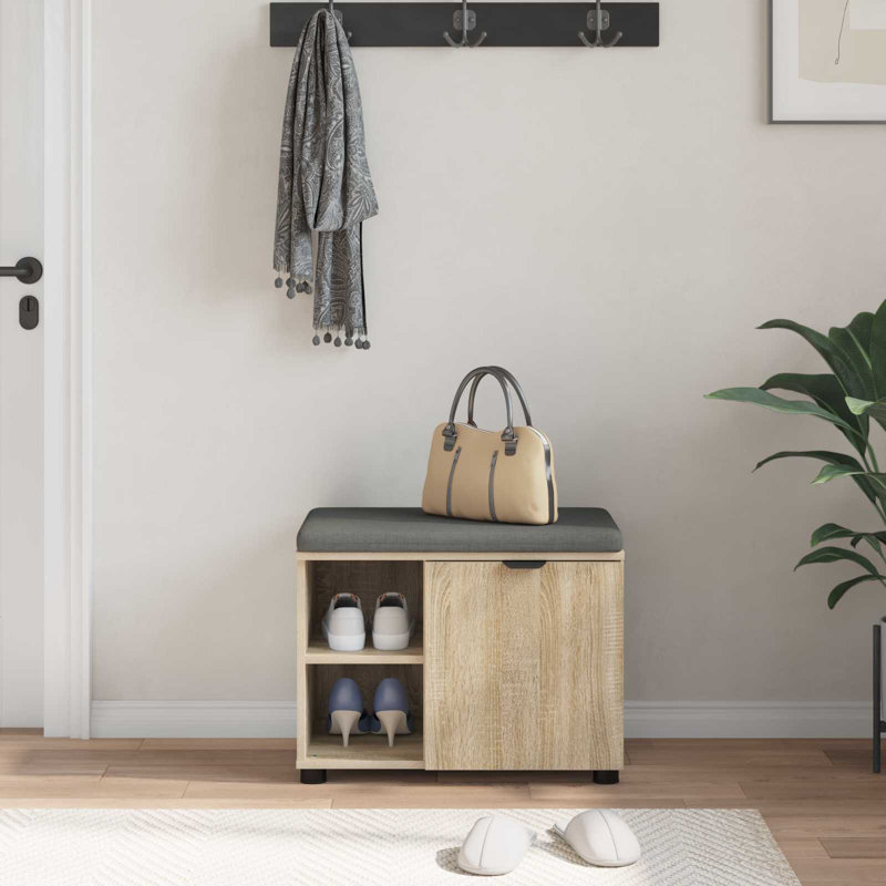 Storage Bench, Sonoma Oak, 46cm H x 60cm W x 38cm D