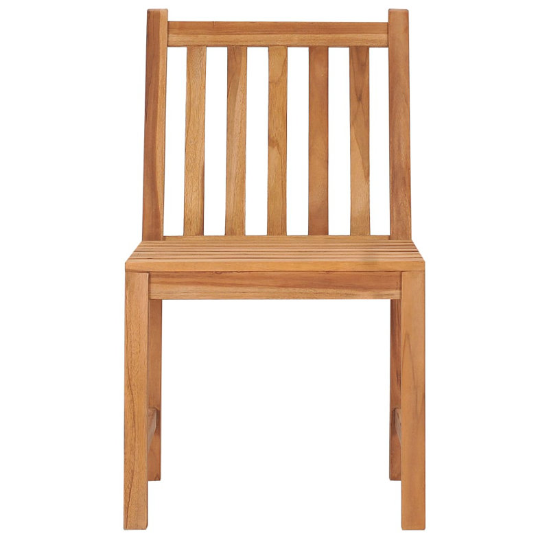 Cisbrough 4 - Person Teak Patio Dining Set with Rectangular Table, 77cm H x 90cm W x 150 cm