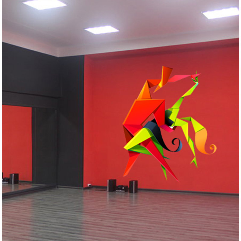 Abstract Wall Decal, 46" H x 50" W