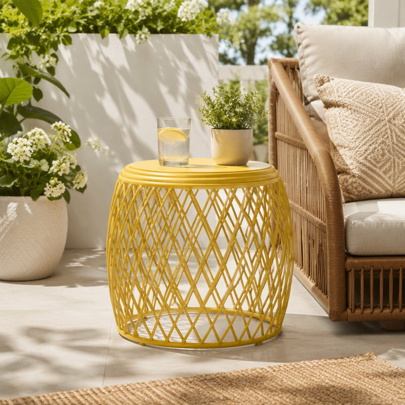TABLE D'APPOINT 19,75 ALAMERAS, Jaune