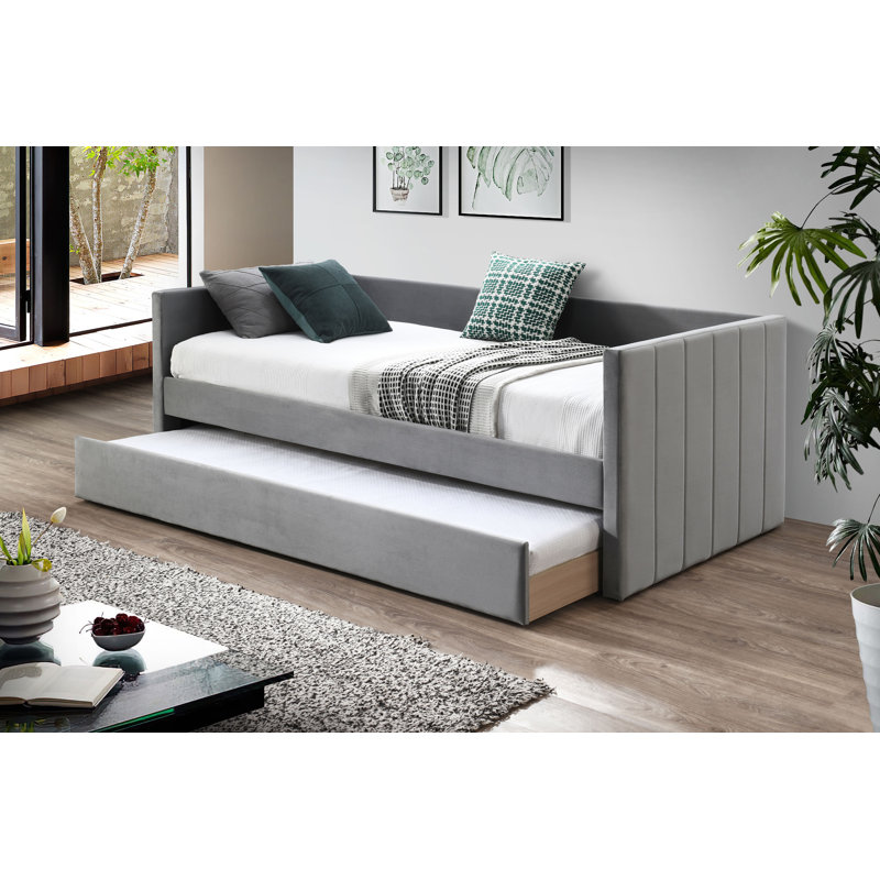 Syris Upholstered Daybed, Gray