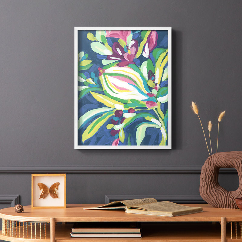 Blue Tropics II, reproduction encadrée - bois massif, Blanc, H 28 po x l 22 po
