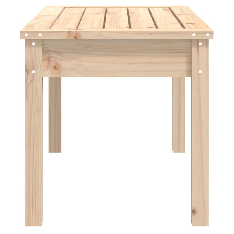 Laportia Wooden Picnic Bench, 45cm H x 80cm W x 44cm D, White