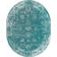 Tapis contemporain Mangine couleur sarcelle