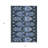 HomeRoots 3' X 5' Denim Blue And Sky Blue Southwestern Washable Indoor Outdoor Area Rug