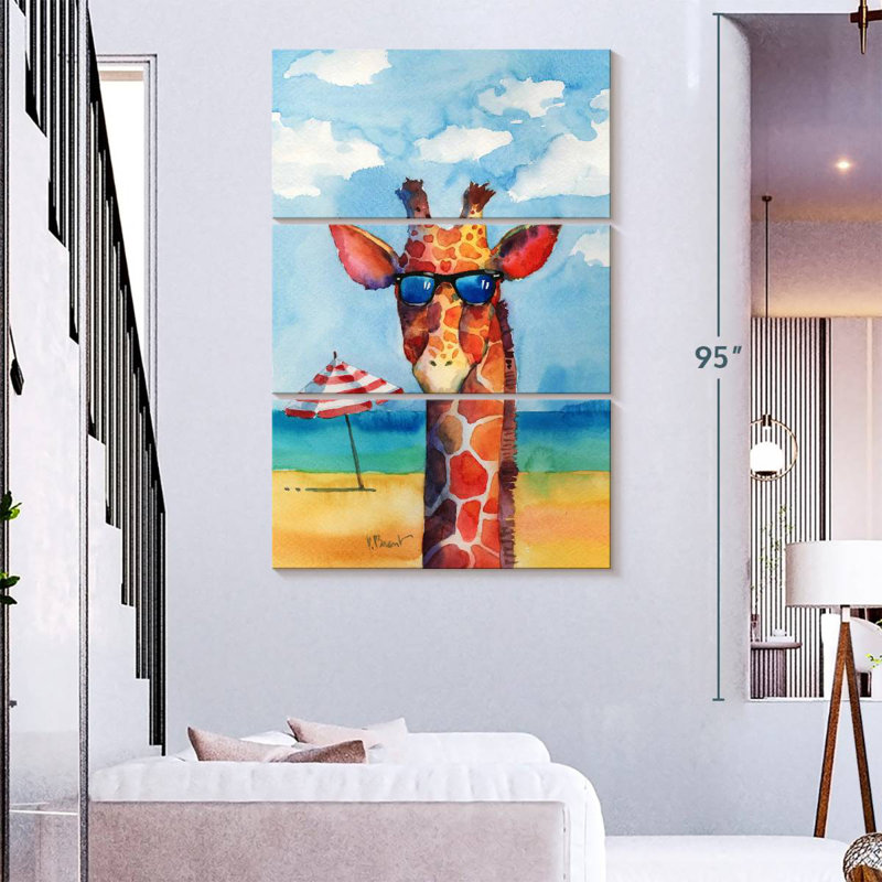 Abat-jour Ketti Hip - Girafe, H 74 po x l 48 po