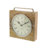 Traditional Analog Solid Wood Quartz Movement / Crystal Tabletop Clock in Brown-2056793742