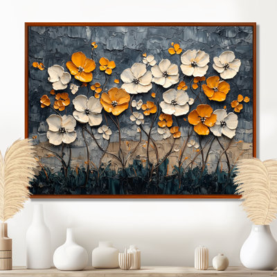 «Desert Blossom Of Pansies In Winter I», art mural grandes pensées