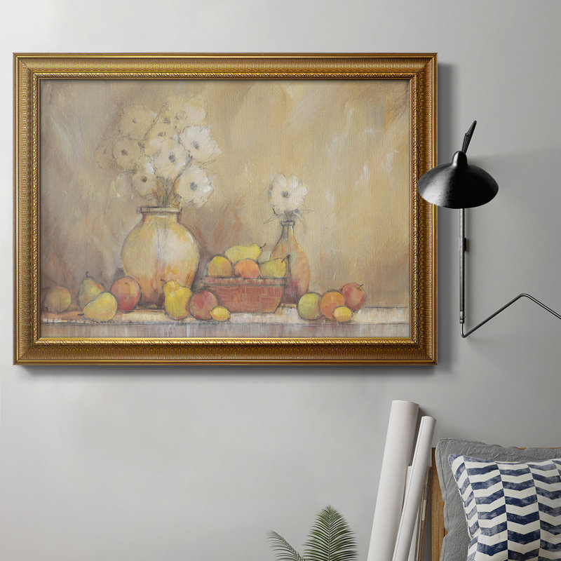 Minimalist Still Life Study II - peinture sur toile encadrée, H 18 po x l 27 po x P 2,5 po