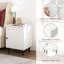 51cm W Metal Bedside Table