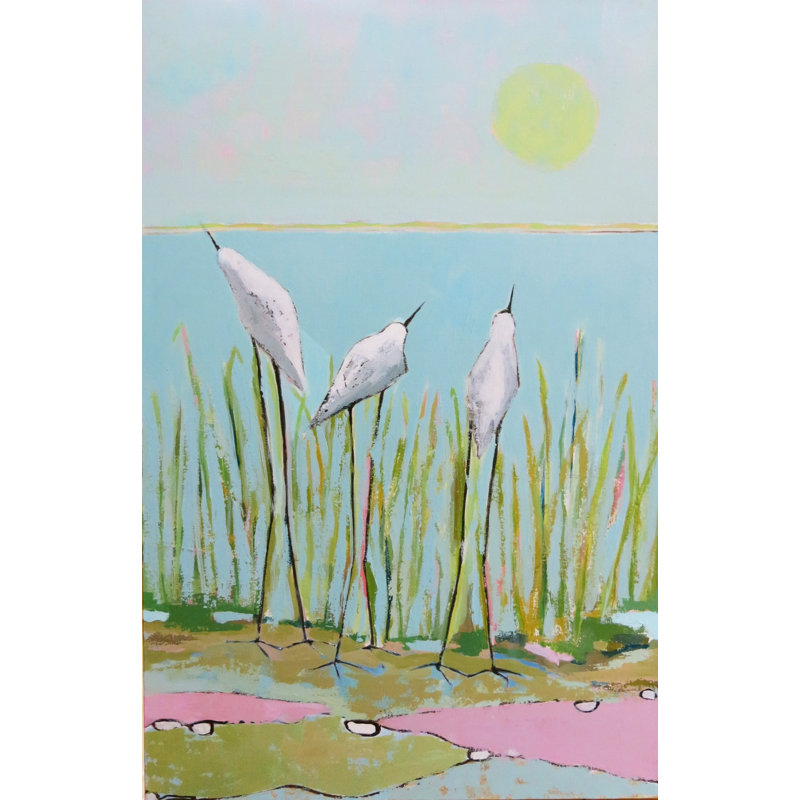Bird Watchers Print by Phyllis Adams, 31.25" H x 25.25" W