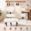 Chaise ergonomique à double couche, chaise à genoux en mousse à mémoire de forme rotative et réglable en hauteur, chaise de méditation de bureau multi-positions à support lombaire en forme de croissant