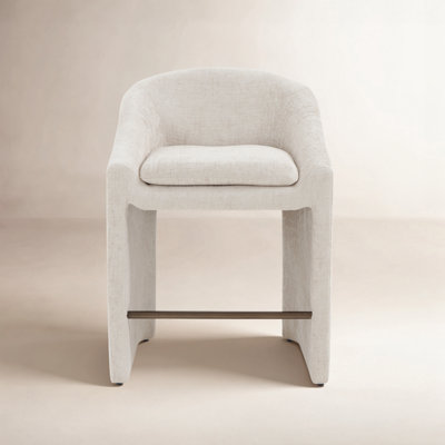 Oshawa Upholstered Chenille Bar and Counter Stool