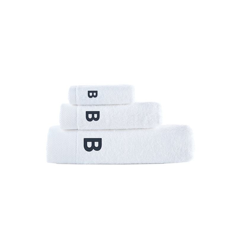 Dierks 3 pcs Towel Set, B, White