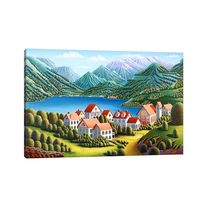 Spirit Mountains by Andy Russell - Wrapped Canvas Painting
