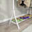 Garment Rack, Industrial Vintage Metal Clothing Rack with Shoe Storage | White | Bedroom-2086319935