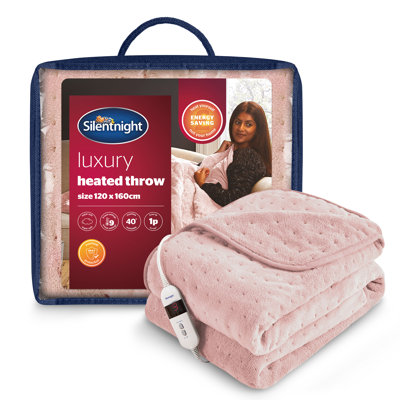 Silentnight Comfort Control Heated Throw Super-soft with 9 Settings Over Blanket