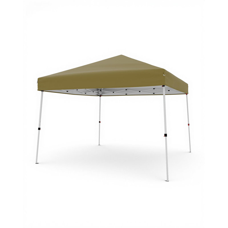 FXSGER 240cm W x 240cm D Polycarbonate Cover Retractable Patio Awning, Beige