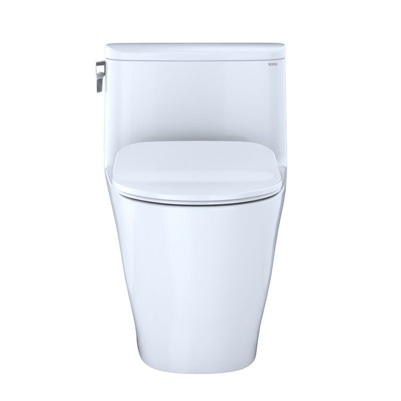 Toilette allongée une pièce à hauteur universelle 1,0 GPF TOTO® Nexus® 1G® avec siège CEFIONTECT et SS234 SoftClose, prêt pour WASHLET +, coton blanc - MS642234CUFG # 01