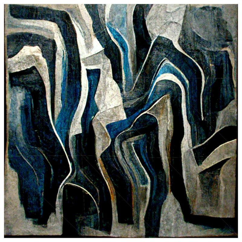 Abstract Canvas  Gallery Wrap - Art Wall Decor in Many Sizes, 12 x 12 inches