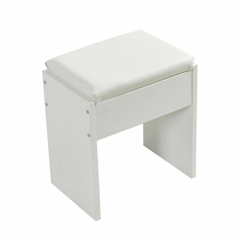 Manufactured Wood Accent Stool, White