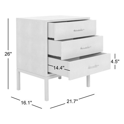 Commode 3 tiroirs 21,7 po Vera
