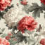Papier peint floral avec pivoines et papillon-485699438