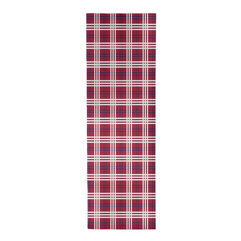 Plaid Indoor Rug, Round 5'
