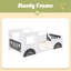 Classic Car-Shaped Platform Bed With Wheels-1802948059-1802948058