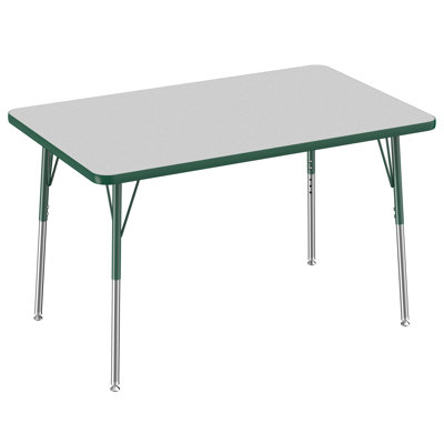 Rectangle T-Mold Adjustable Height Activity Table
