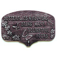 Butterfles and Flowers Garden Sign